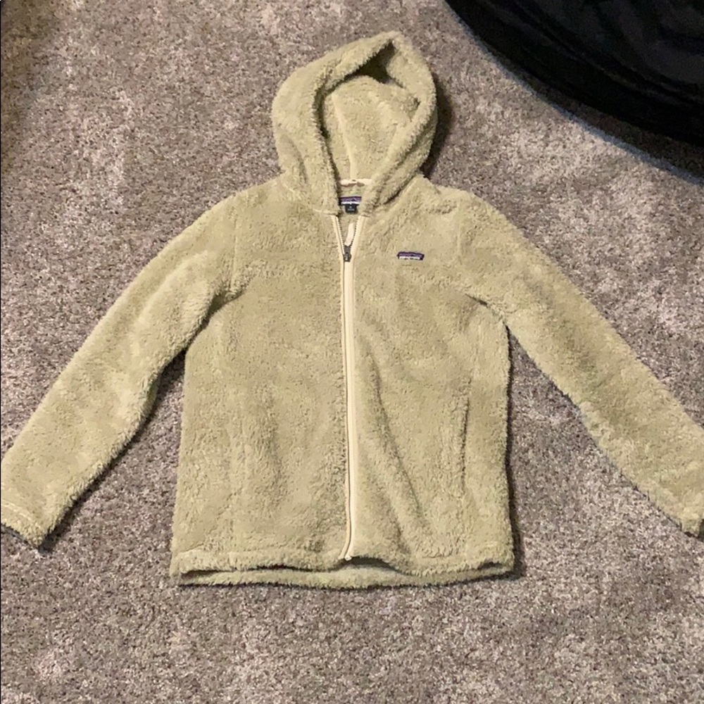 Youth size Xl fuzzy Patagonia zip up hoodie